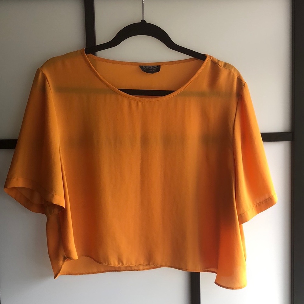 Gold Topshop Crop top